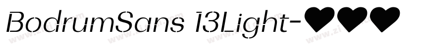 BodrumSans 13Light字体转换